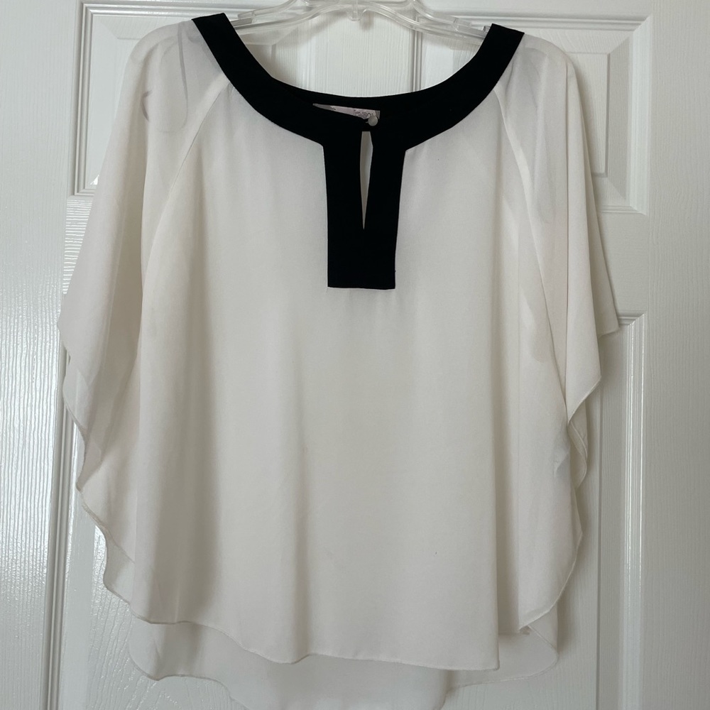 Sheer white top